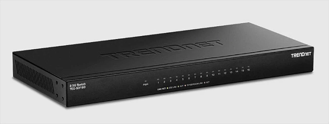Switch TRENDnet TEG-S3160, 16x 2.5G Ethernet, Unmanaged, Desktop/Rack, i zi