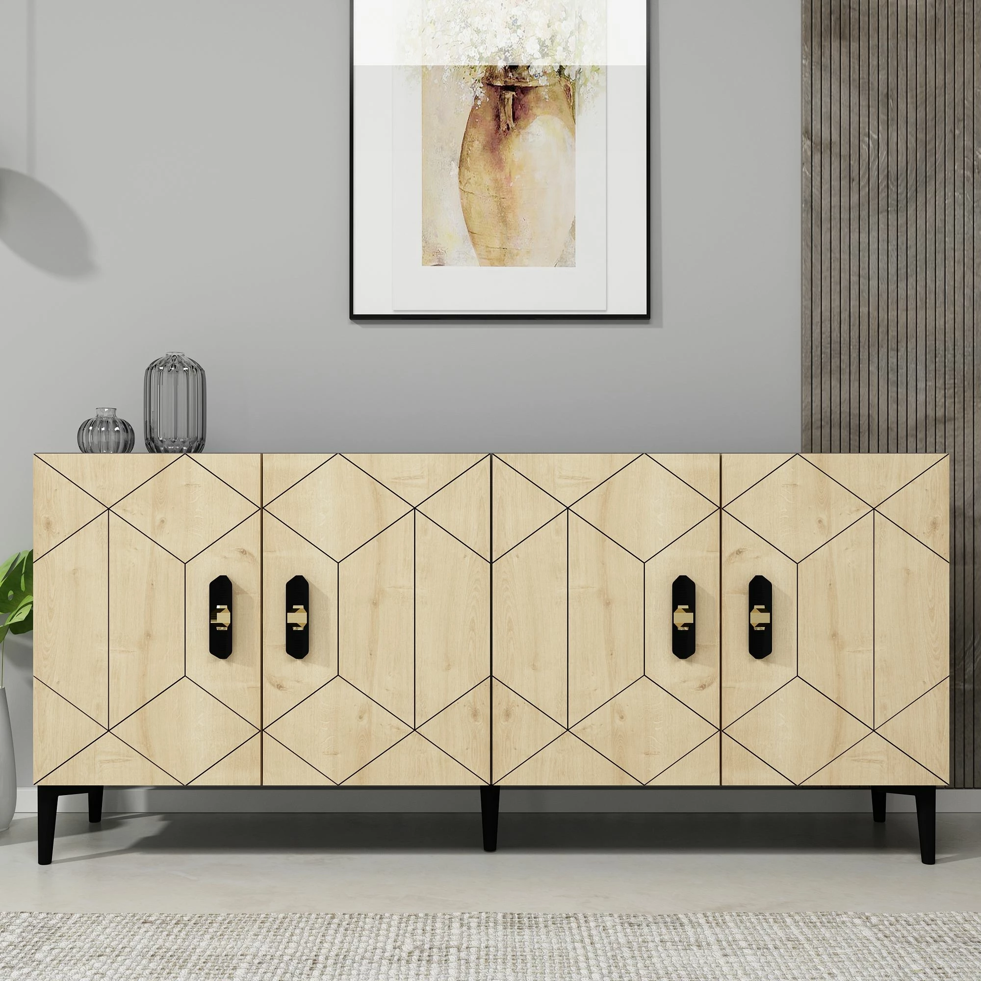 Konsol Skye Decor, Cross KB150, antracit, lisi safir