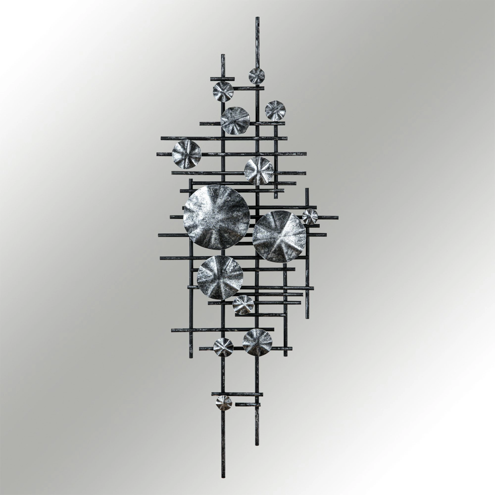 Aksesor dekorativ muri prej metali, Wallity Mihrimah 2, shumëngjyrësh, 113x7x44cm