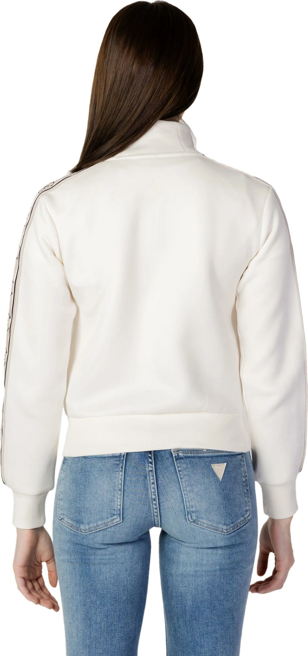 Duks me zinxhir për femra Guess Active Britney Full Zipper, latte [Madhësia: L]
