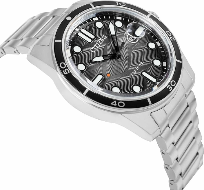 Orë dore meshkuj CITIZEN Marine Sporty Eco-Drive AW1816-89E, argjend