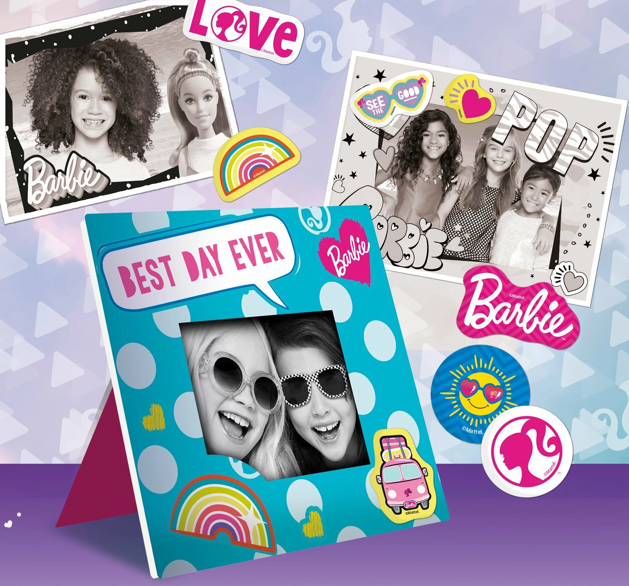 Kamerë digjitale Lisciani Barbie Print Cam, printim instant, kamerë e dyfishtë, rozë