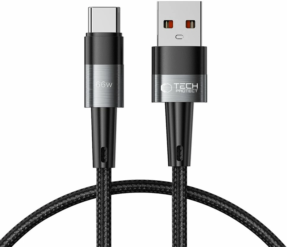 Kabllo Tech-Protect UltraBoost USB-C / USB-A, 0.5m, 66W, Gri