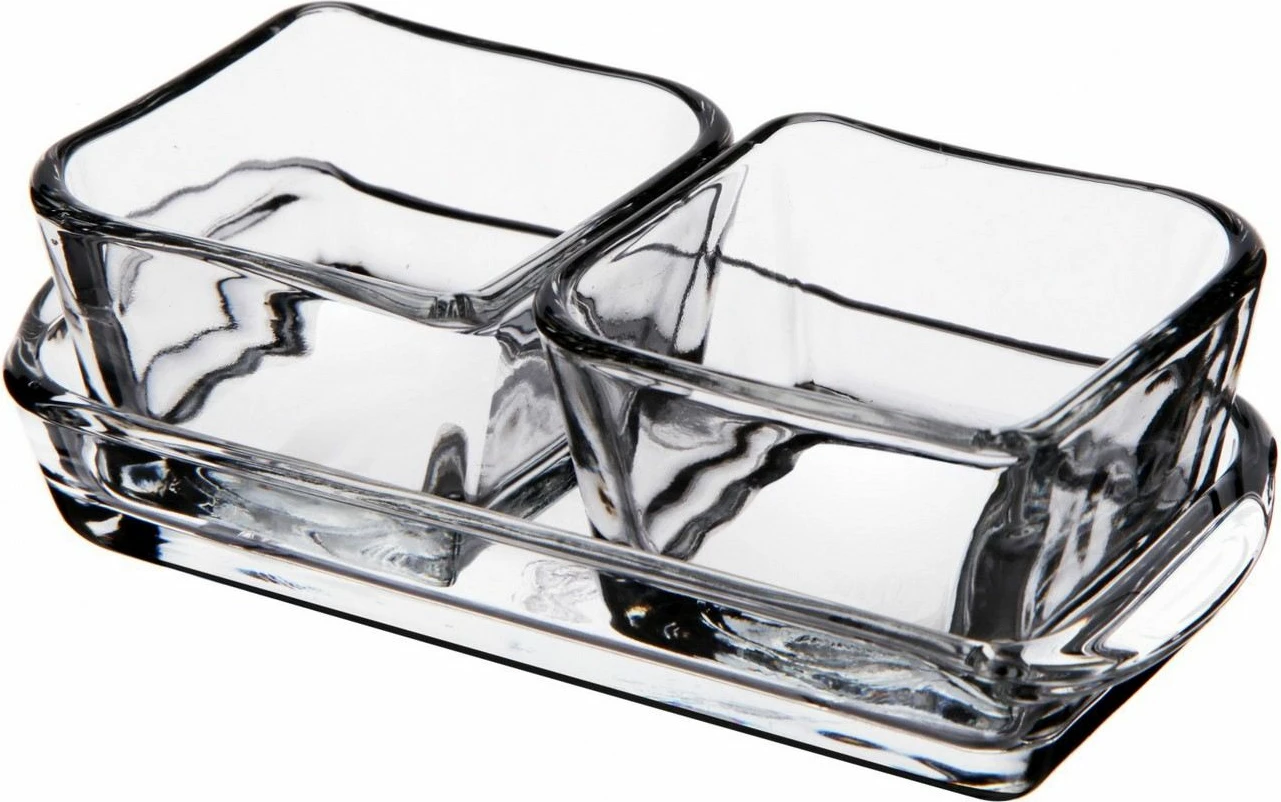 Set enë qelqi Hermia PD1279GCL, 2 copë, transparente