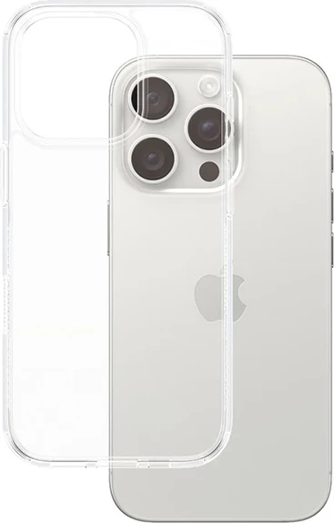 Mbështjellës PanzerGlass HardCase për iPhone 16 Pro 6.3", Transparent