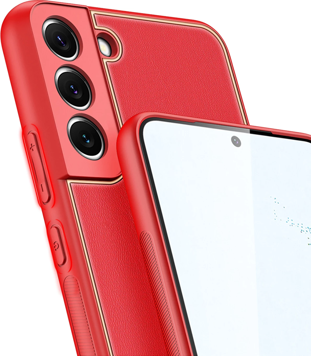 Mbështjellës Dux Ducis Yolo për Samsung Galaxy S22+, lëkurë ekologjike, Kuq