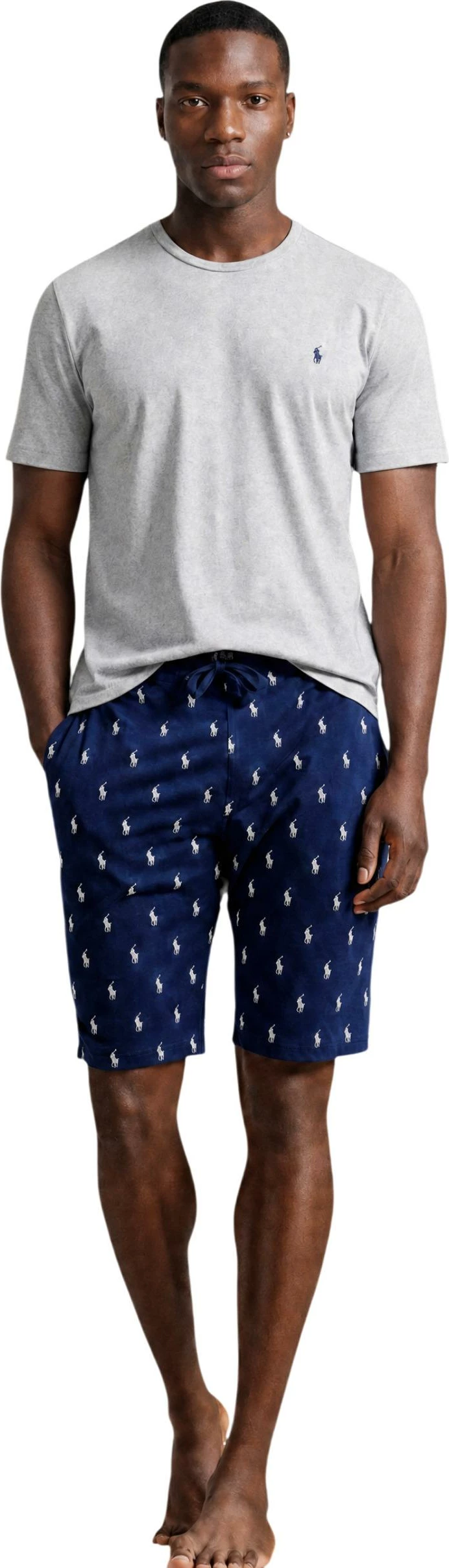 Maicë për meshkuj Ralph Lauren S/S Crew Sleep Top, gri [Madhësia: XXL]