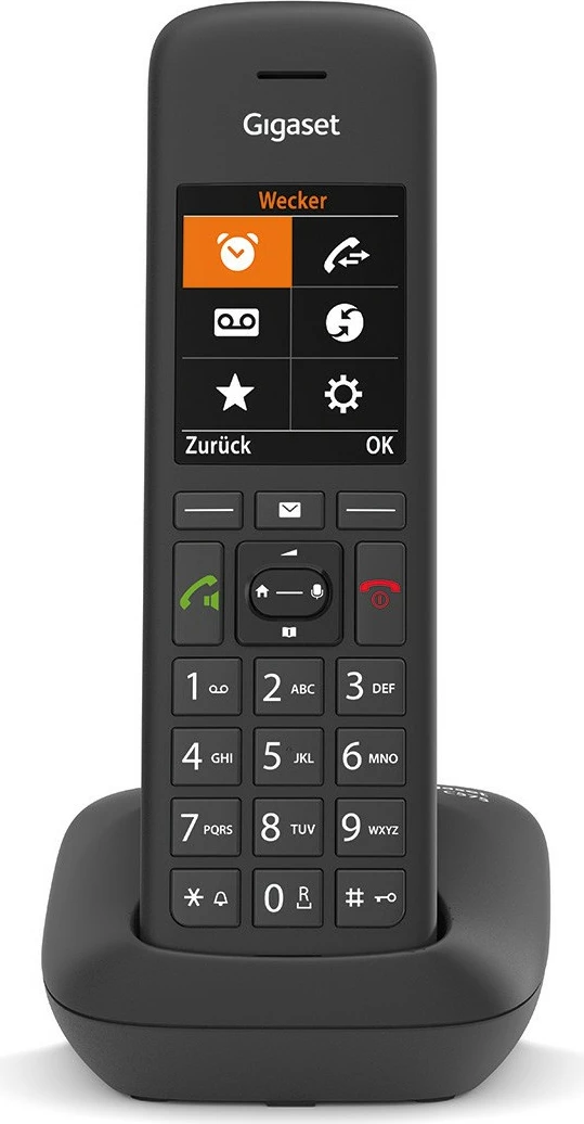 Telefon pa kabllo Gigaset C575, DECT, ekran me ngjyra, i zi
