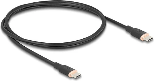 Kabllo USB-C DeLOCK 81238, 1 m, USB 2.0, USB PD 60 W, e zezë