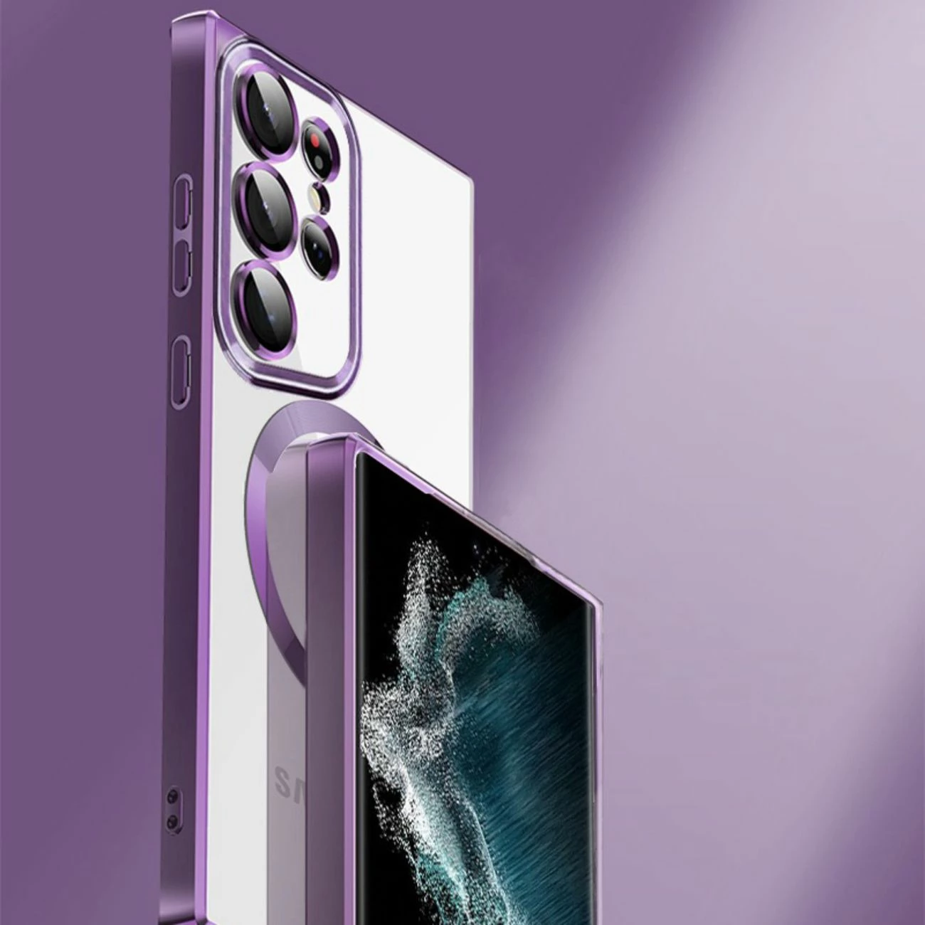 Mbështjellës Wozinsky Electroplated Magsafe për Samsung Galaxy S24 FE, Rozë