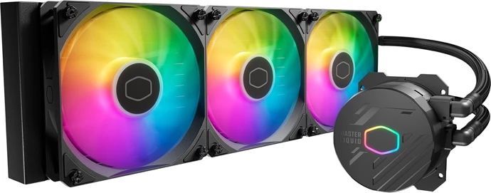 Ftohës me ujë për procesor Cooler Master MasterLiquid 360L Core ARGB, i zi