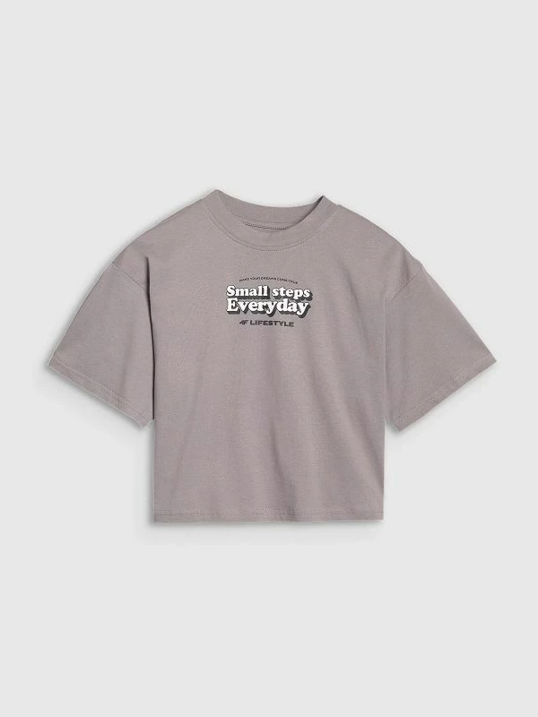 Maicë crop top oversize për fëmijë 4F