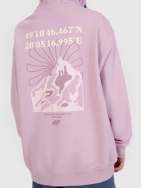 Duks për vajza 4F, me kapuç