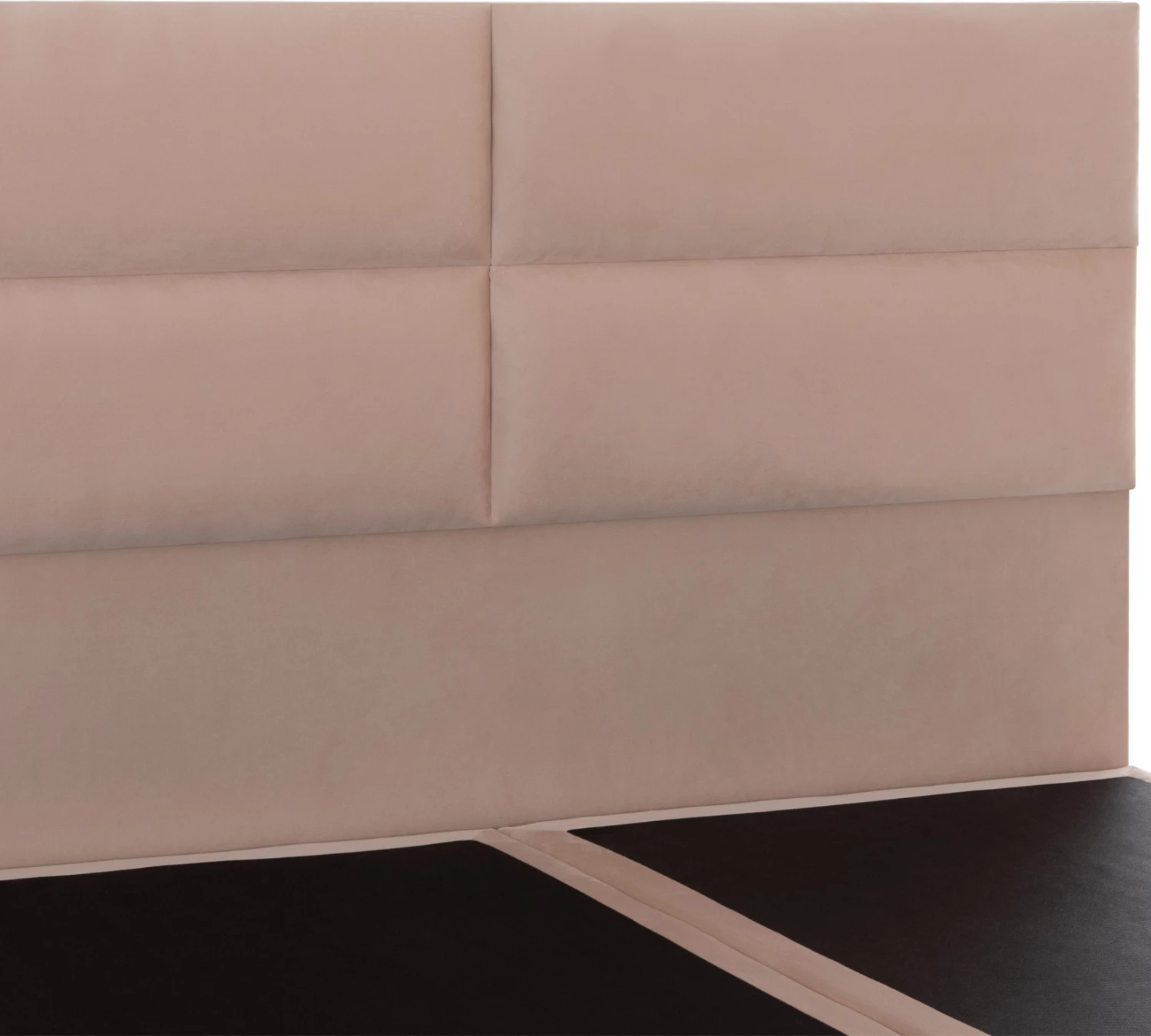 Krevati king-size, material stof ngjyrë bezhë rëre, MILO FH628.22, për dyshek 180x200cm