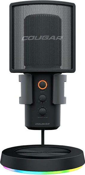 Mikrofon studio Cougar Screamer-X, 16 bit, 48 kHz, USB, i zi
