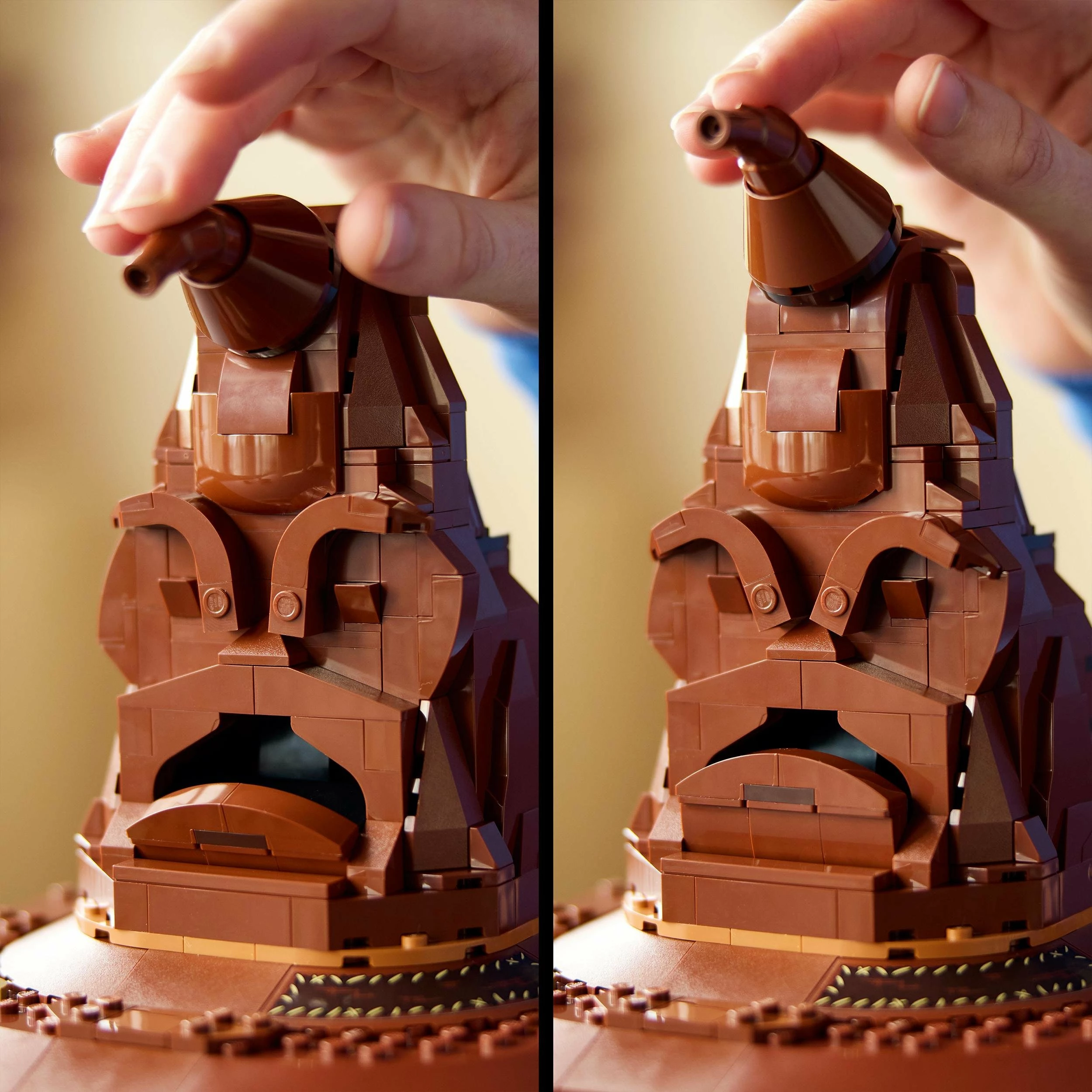 Set LEGO LEGO Harry Potter Sorting Hat Talking 76429, 561 pjesë, kafe, me minifigurë Harry Potter