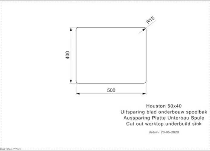 Lavaman inox, Houston 50