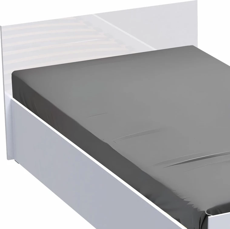 Krevat tek Afina, ngjyrë e bardhë, 90x200cm