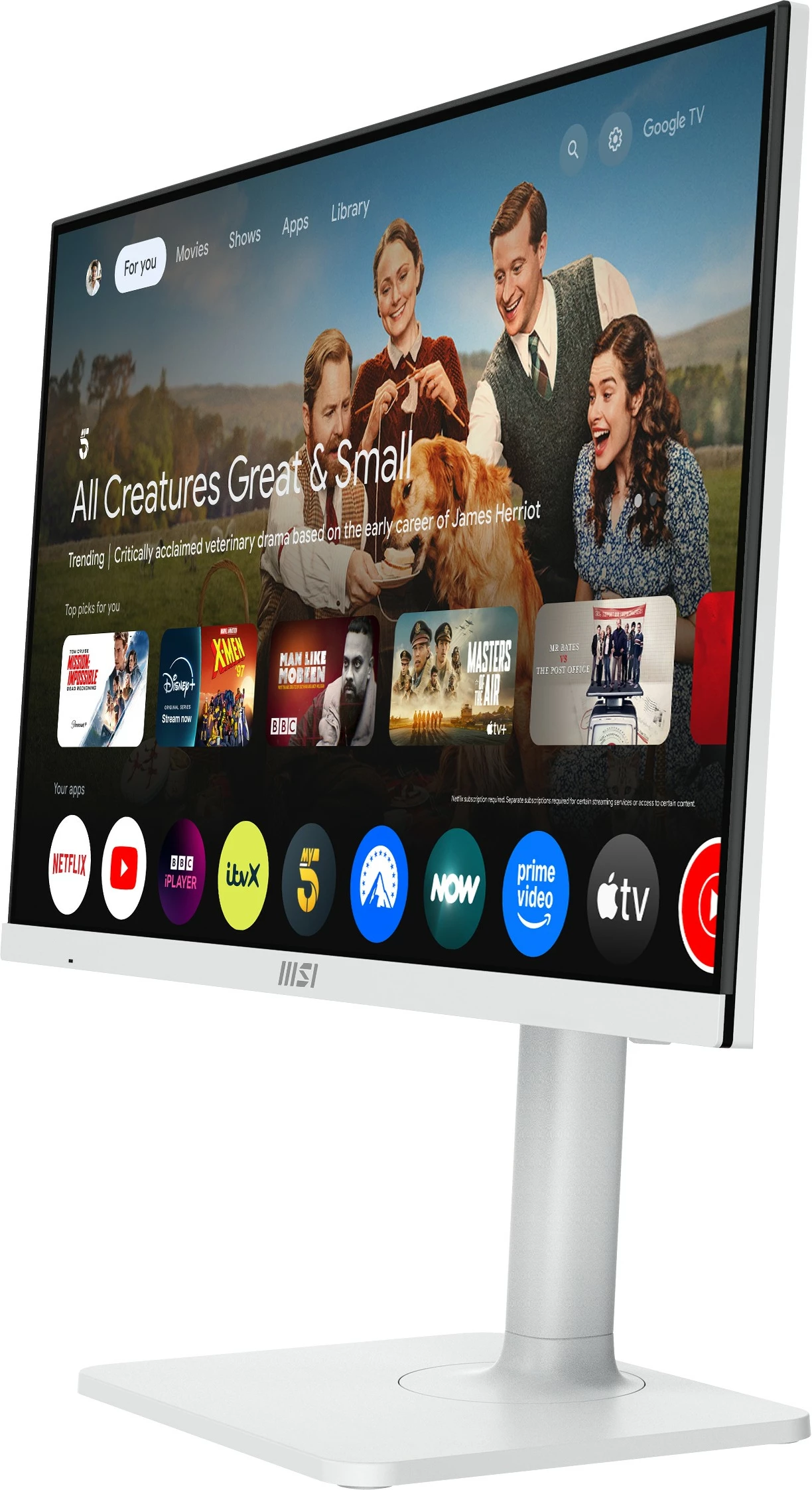 Monitor MSI Modern MD272UPSWDE 27 inç, IPS, UHD, 4ms, bardhë