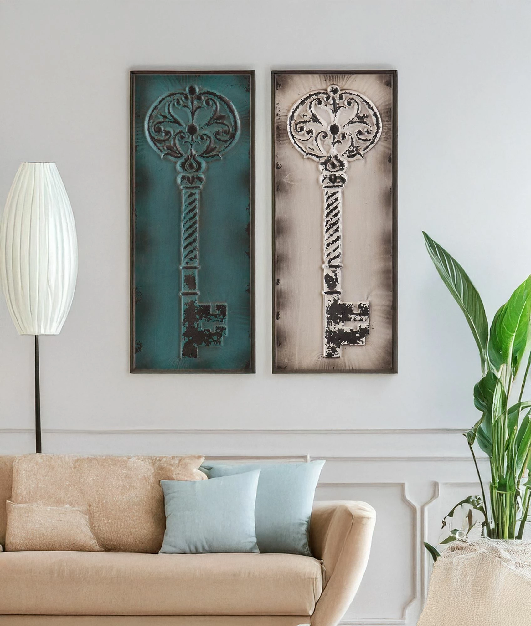 Pikturë dekorative me kornizë, 2 copë, Wallity, Artsmdfdkset4