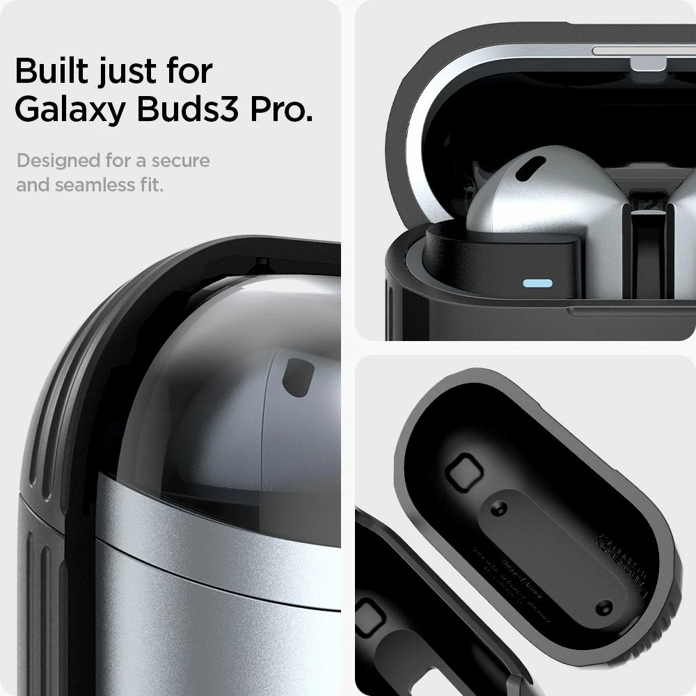 Mbështjellës Spigen Rugged Armor për Samsung Galaxy Buds 3 / 3 Pro, i zi
