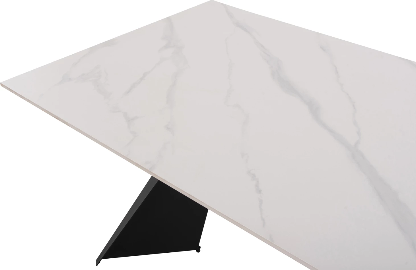 Tavolinë me karrige, 7 pjesë, FH21046, sipërfaqe qeramike, 6 karrige ngjyrë ecru