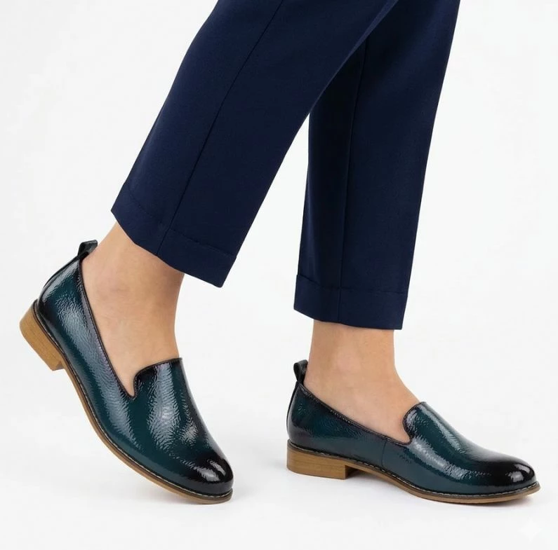 Këpucë për femra Potocki 19337, të kaltërta navy