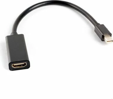 Adapter Lanberg Mini DisplayPort në HDMI AD-0005-BK 1080p i zi
