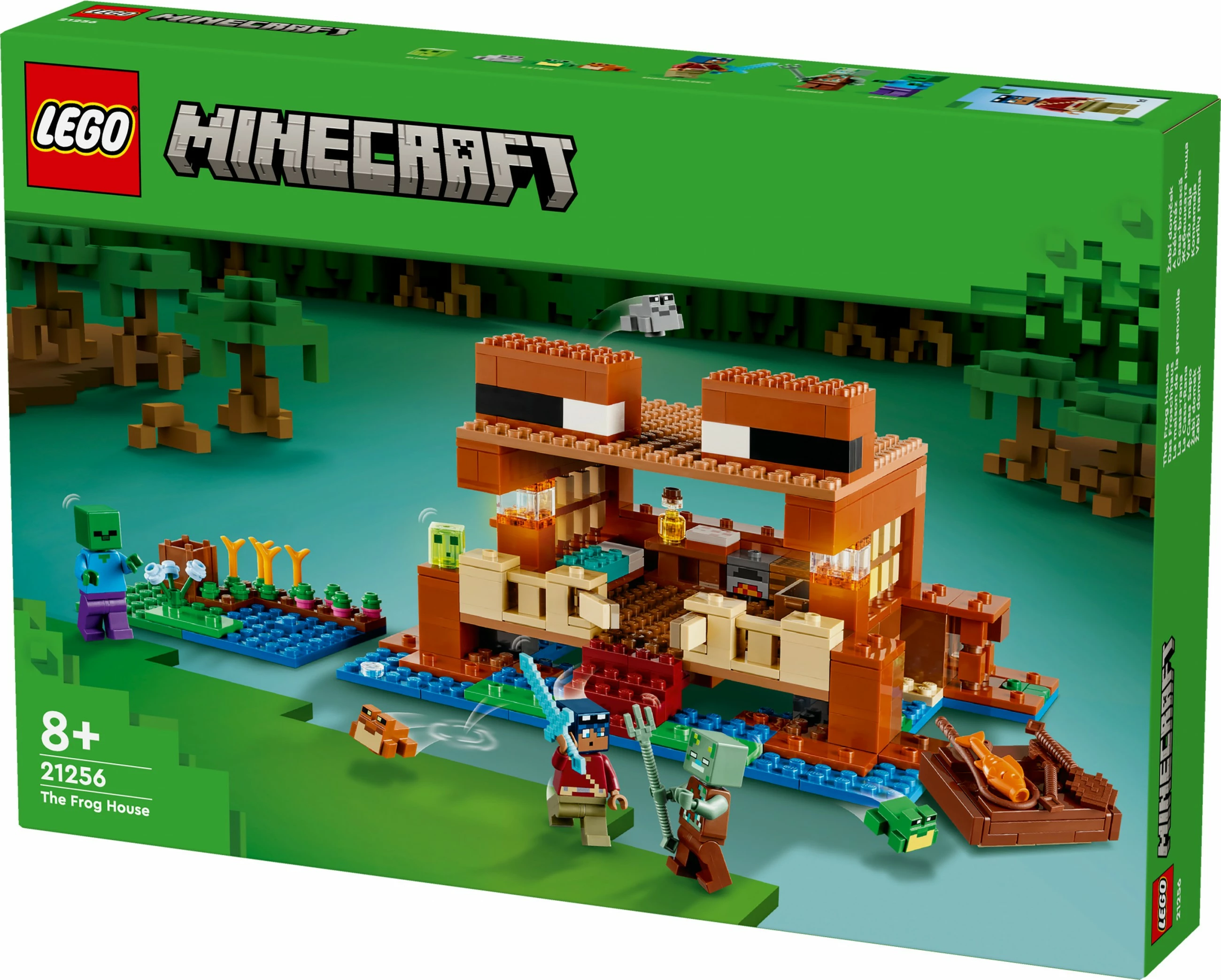 Set ndërtimi LEGO Minecraft 21256 The Frog House, 400 pjesë, shumëngjyrëshe