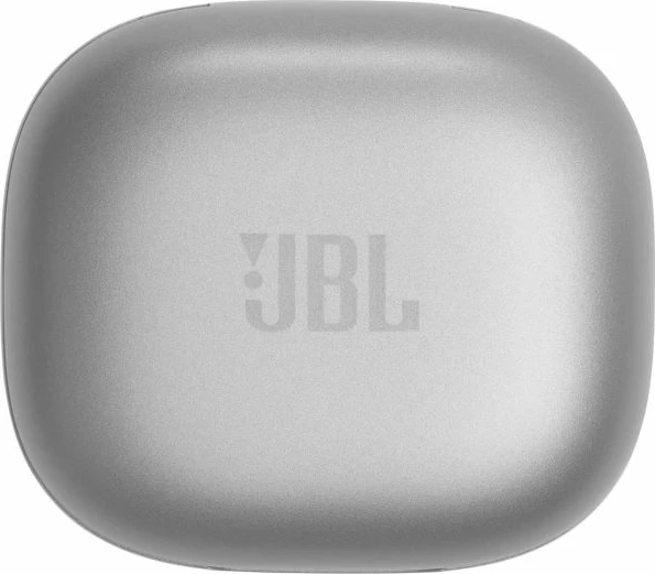 Kufje JBL Live Flex BT5.3, True Wireless, ANC, mikrofon, 40 orë, karikim pa kabllo, IP54, argjendta