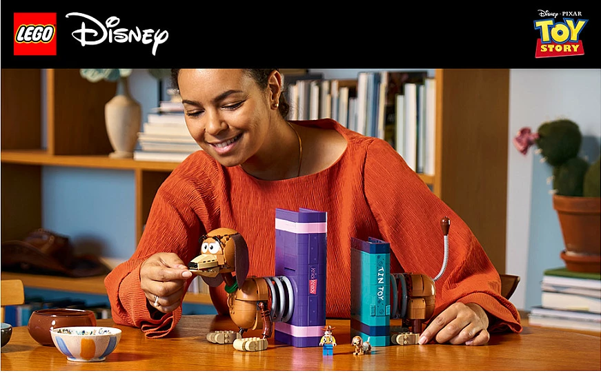 Set ndërtimi LEGO Disney Pixar Toy Story 43301 Slinky Dog Bookends, 1311 pjesë, 18+, shumëngjyrësh