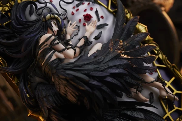 Figurinë koleksionuese Square Enix Albedo Ending Ver. (Art by so-bin) 1/7, PVC/ABS, 27×20×17 cm, e zezë/artë