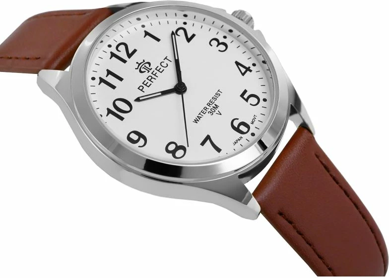 Orë dore për meshkuj PERFECT GXB412-02, kafe