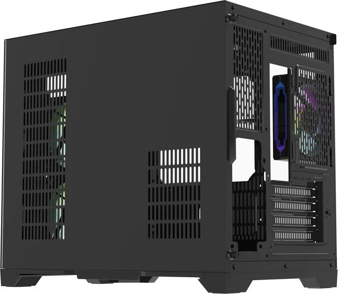 Kasë Darkflash FT418 me 6 ventilatorë aRGB, Mini Tower, e zezë