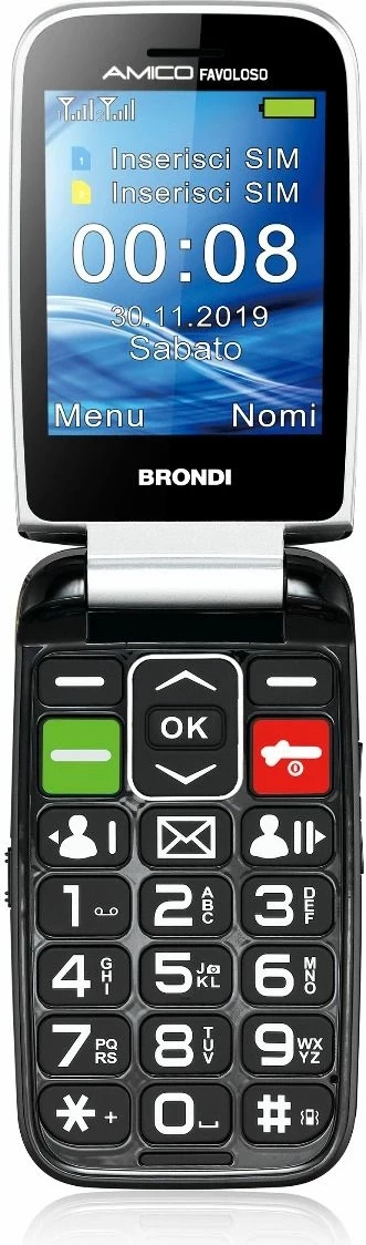 Celular Brondi Amico Favoloso DS, dual SIM, 2.8", i zi