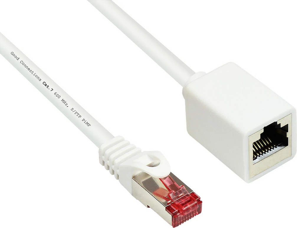 Kabllo rrjeti GoodConnections 8063VR-050W Cat6 S/FTP 5m RJ45 mashkull-në-femër, e bardhë