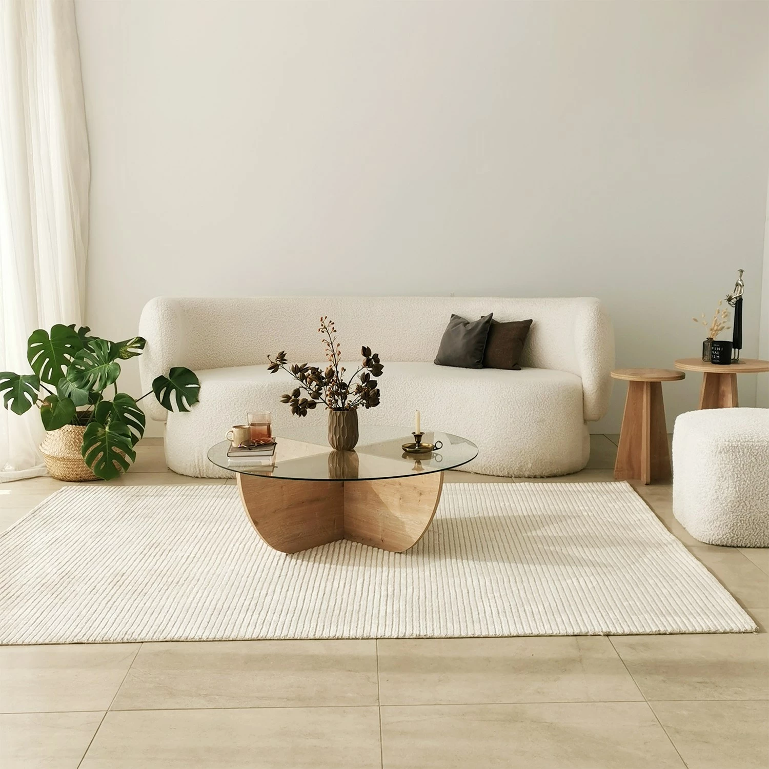 Tavolinë kafeje Hanah Home, ngjyrë Sapphire Oak