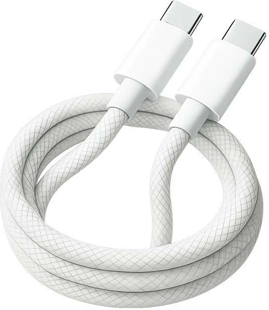 Kabllo USB-C në USB-C Teltech TCA-08, PD 100W 5A, 2m, e bardhë