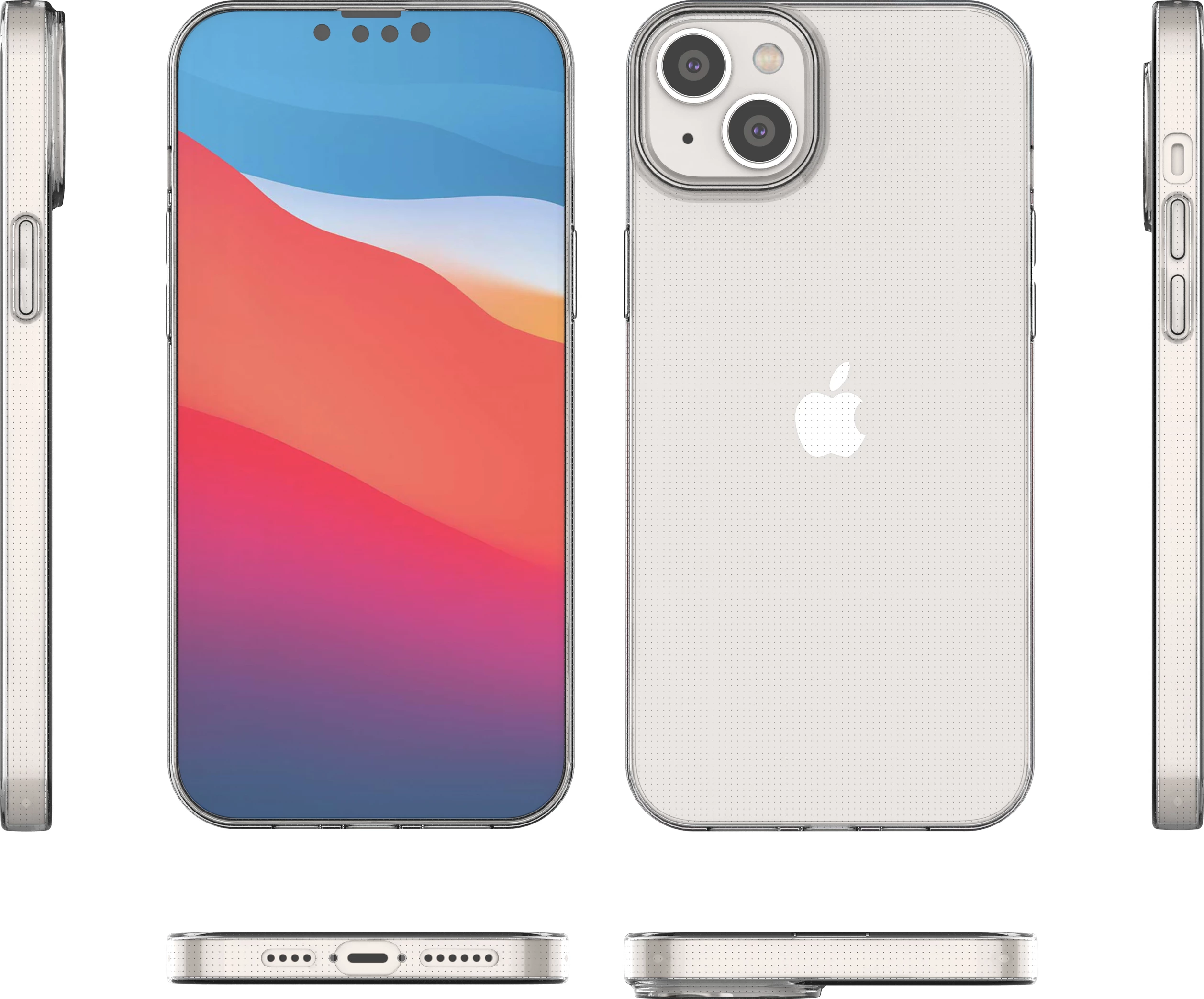 Mbështjellës Hurtel Ultra Clear 0.5mm për iPhone 14 Plus, Transparent