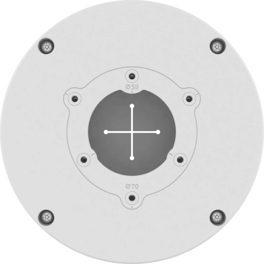 Kuti lidhëse Hanwha SBO-140BW, alumini, 143mm, e bardhë