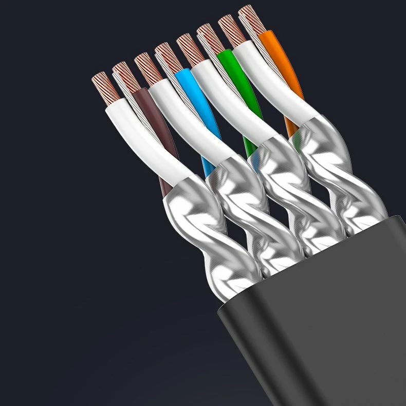 Kabllo rrjeti Ugreen NW106 11265, Cat 7 STP, RJ45, 10m, e zezë