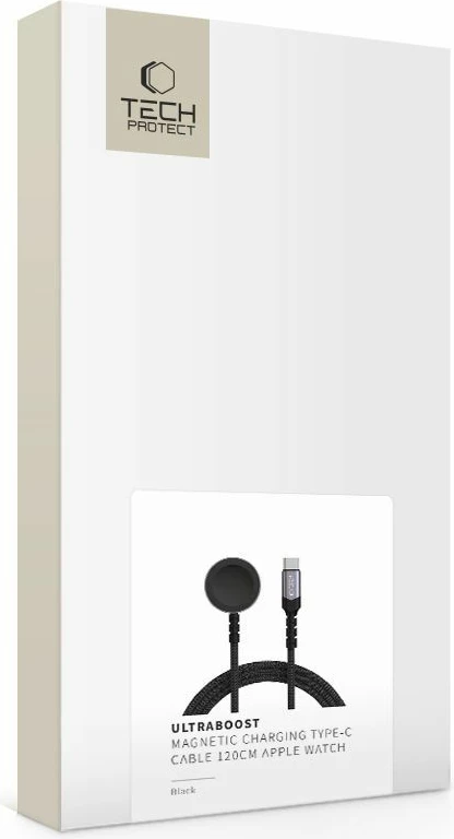 Karikues magnetik Tech-Protect MC01 UltraBoost me kabllo USB-C 120 cm, zi