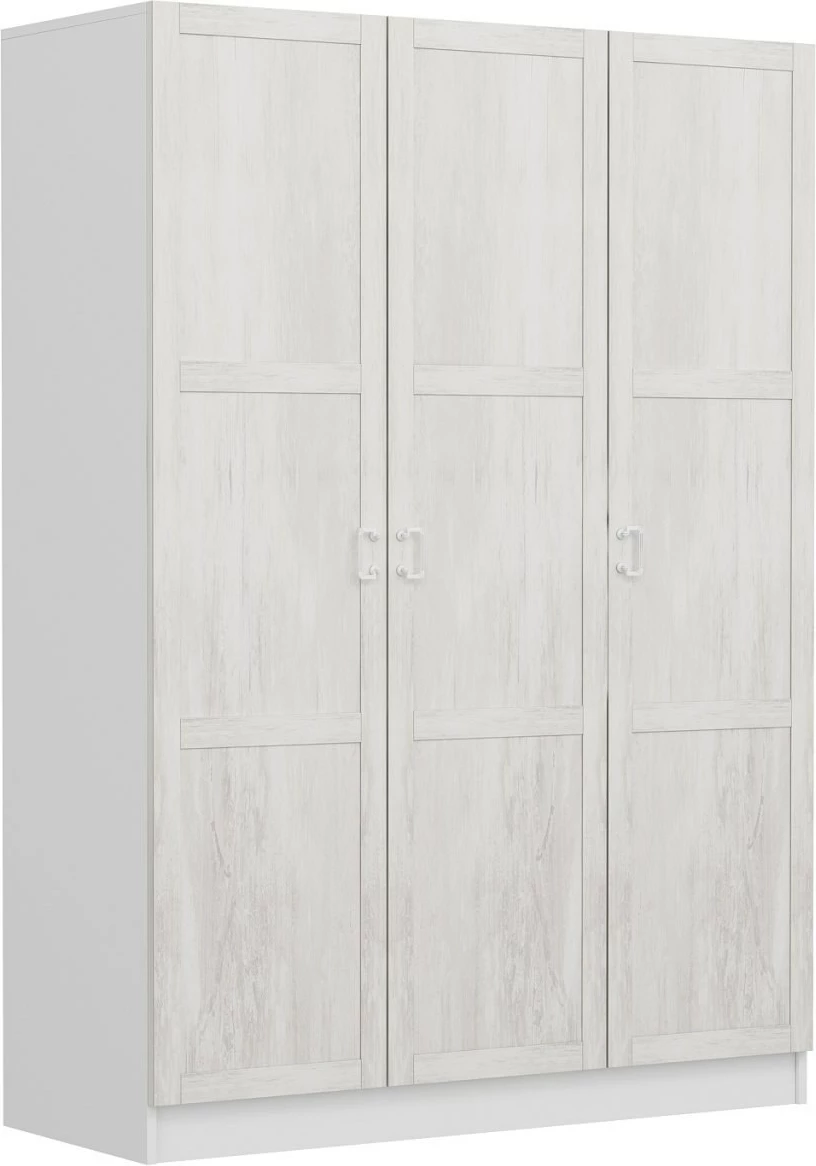 Dollap Skye Decor, ngjyrë e bardhë, 135x210x52 cm