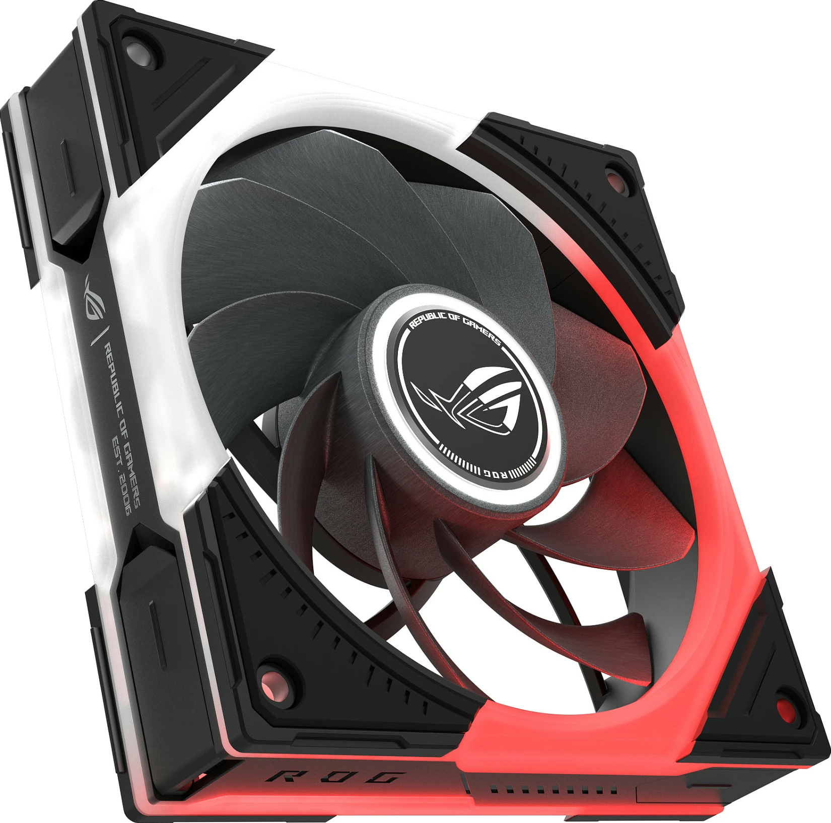 Ventilatorë për kasë ASUS ROG Eurux GR120, ARGB Reverse, set 3n1, i zi
