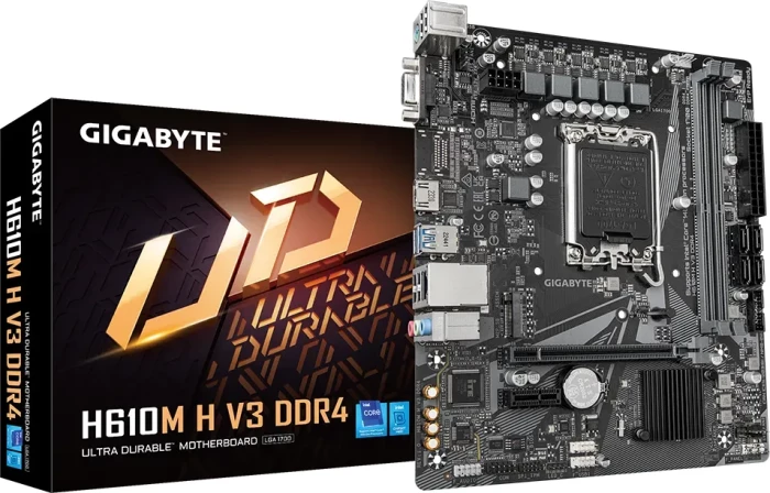 Pllakë amë GIGABYTE H610M H V3 DDR4, LGA1700, mATX, DDR4