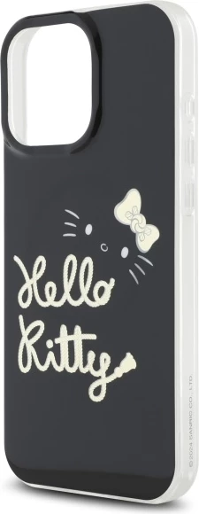 Mbështjellës Hello Kitty IML Golden Diva MagSafe për iPhone 16 Pro Max, Zi