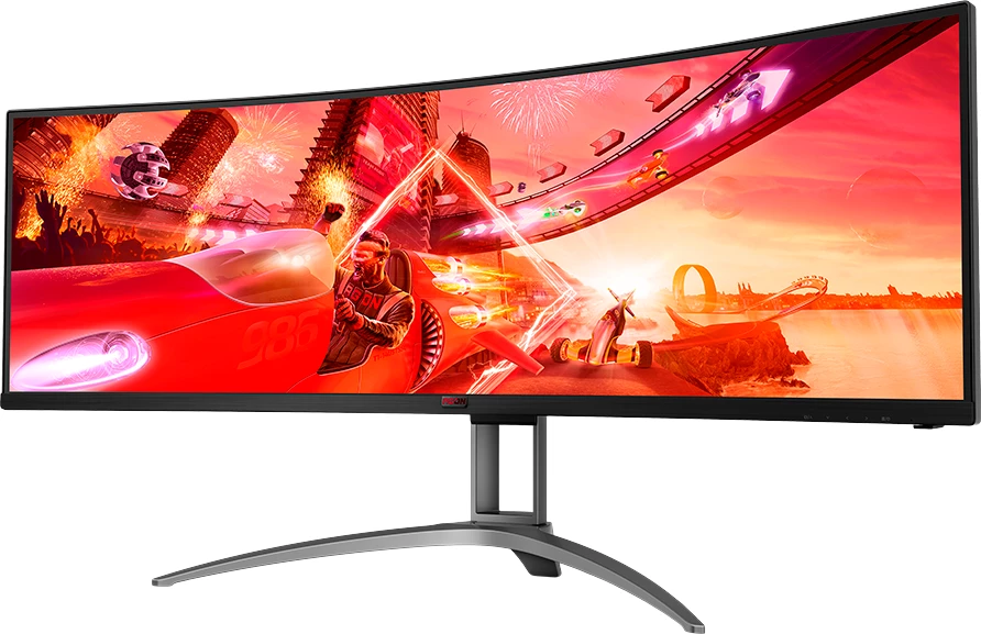 Monitor gaming i lakuar AOC Agon AG493UCX2 49\" DQHD 5120x1440 165Hz VA HDR400, i zi
