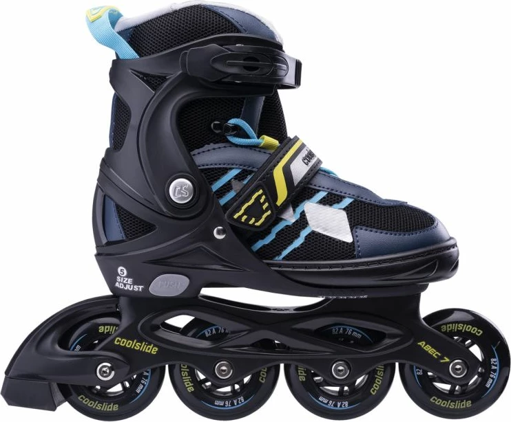 Rollera për fëmijë Coolslide, të zeza dhe kaltër