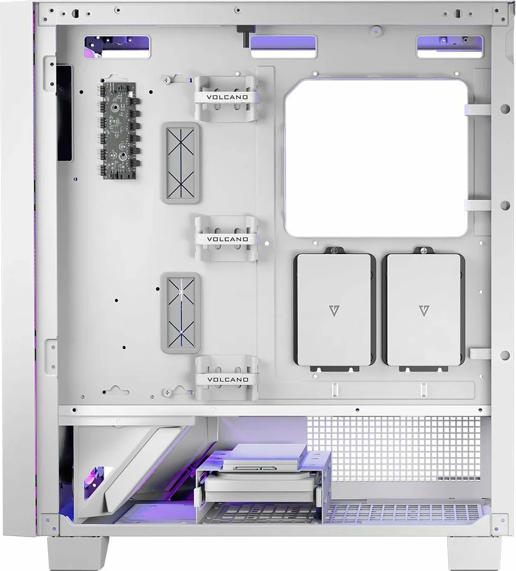 Kasë Modecom Perun Apex ARGB AT-PERUN-4F-ARGB-20-000000-0002 Midi Tower ATX, 4x140mm ARGB, USB-C, e bardhë