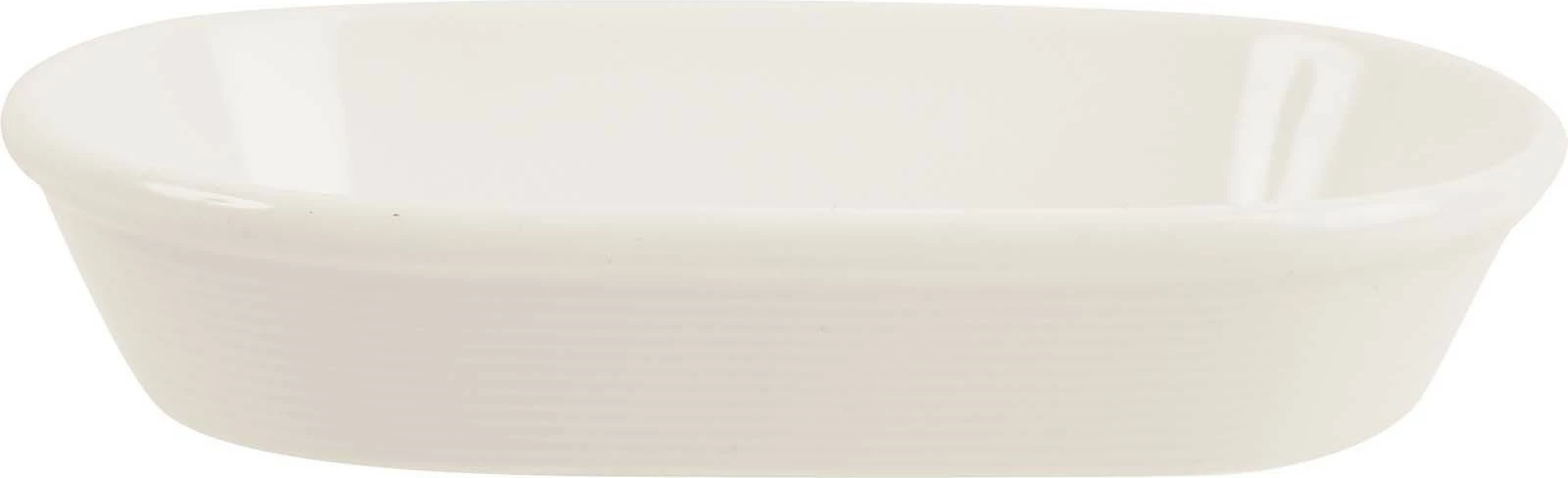 Pjatë shërbimi Porland Line 190x120 mm porcelan, krem, set 6 copë